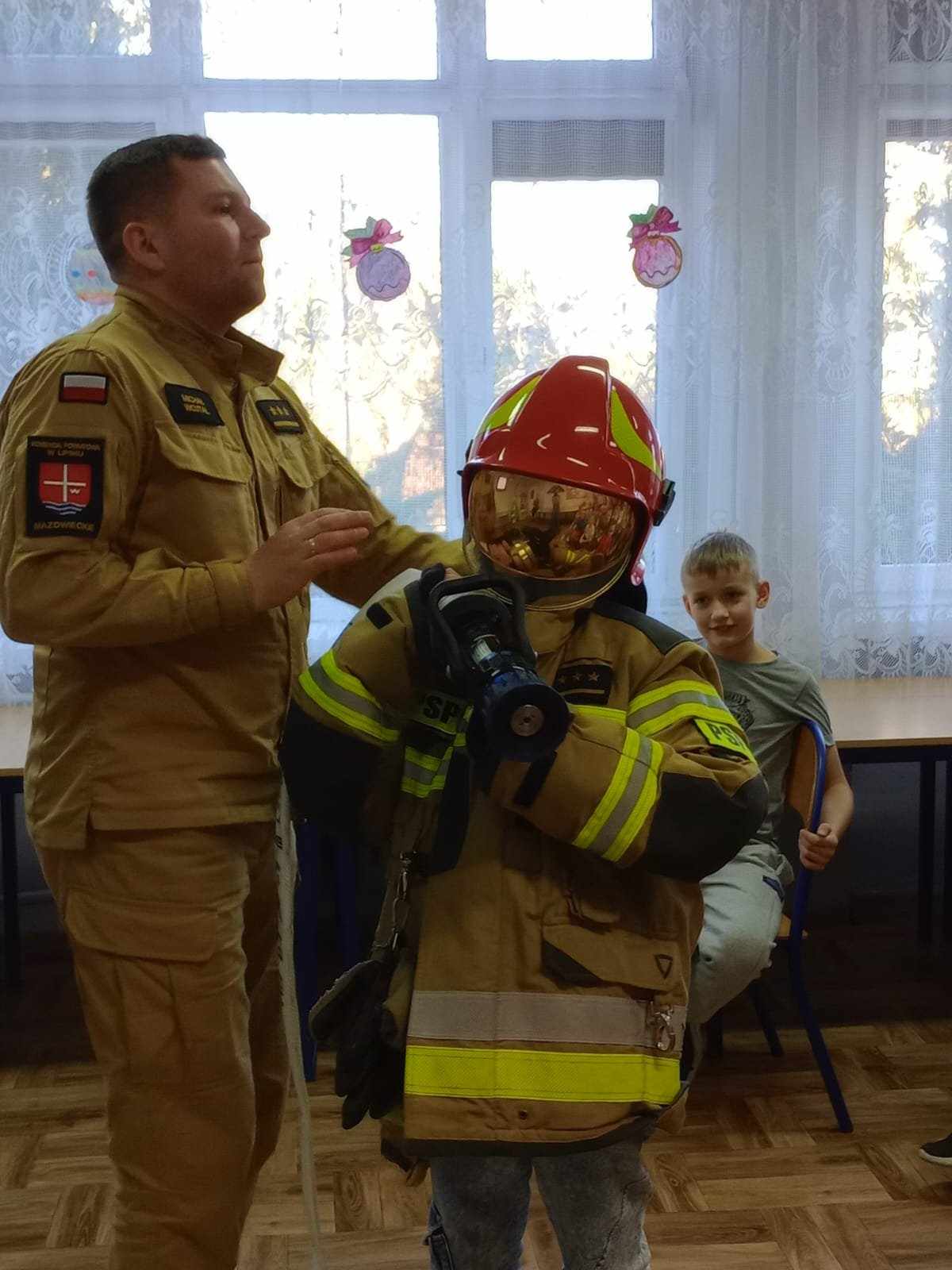  Spotkanie z funkcjonariuszem Państwowej Straży Pożarnej w Lipsku.