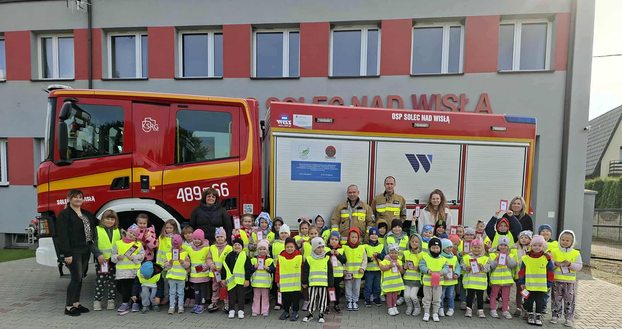 WIZYTA PRZEDSZKOLAKÓW W OSP W SOLCU NAD WISŁĄ