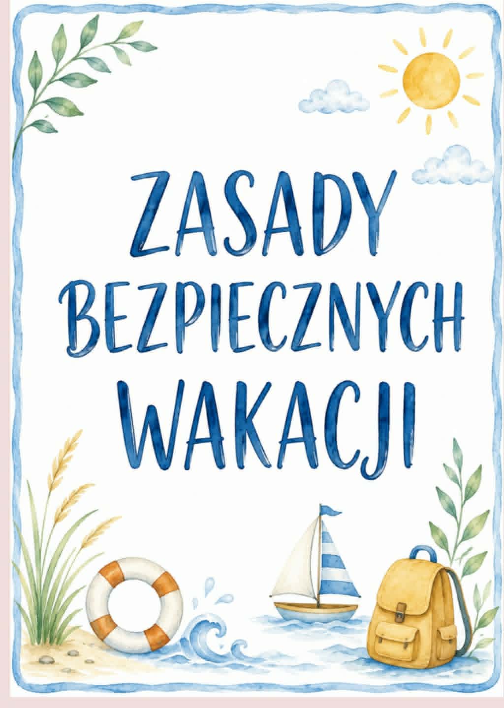 Bezpieczne wakacje – spotkanie z funkcjonariuszem policji